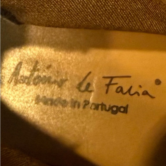 Antonio De Faria Tara Chelsea Tan Heeled Boots Chunky Sole Suede Women’s 6.5 - Picture 9 of 9